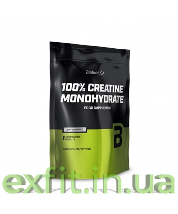 BioTech USA 100% Creatine Monohydrate (500 грамм) Пакет