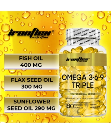 IronFlex Omega 3-6-9 Triple (180 caps) IronFlex Omega 3-6-9 Triple (180 caps)