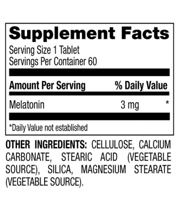 NOW Melatonin 3 мг (60 капсул)