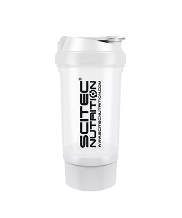 Scitec Nutrition Shaker 500 Travel (500 ml) White